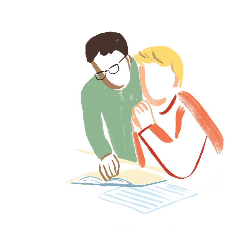 watercolor - admin paperwork