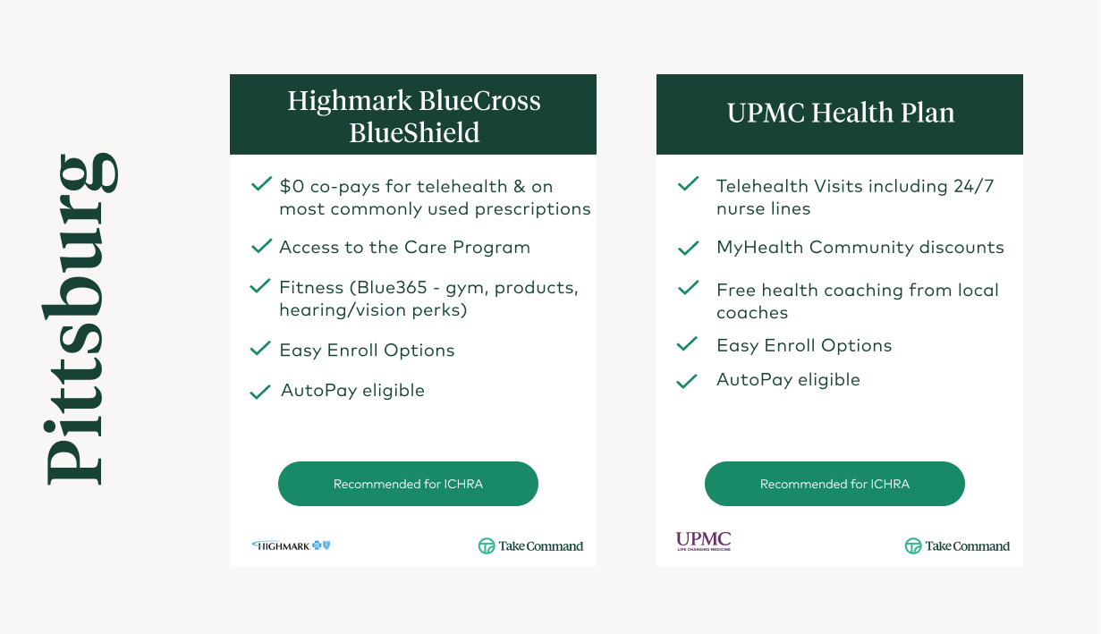 Pittsburg individual insurance Carriers