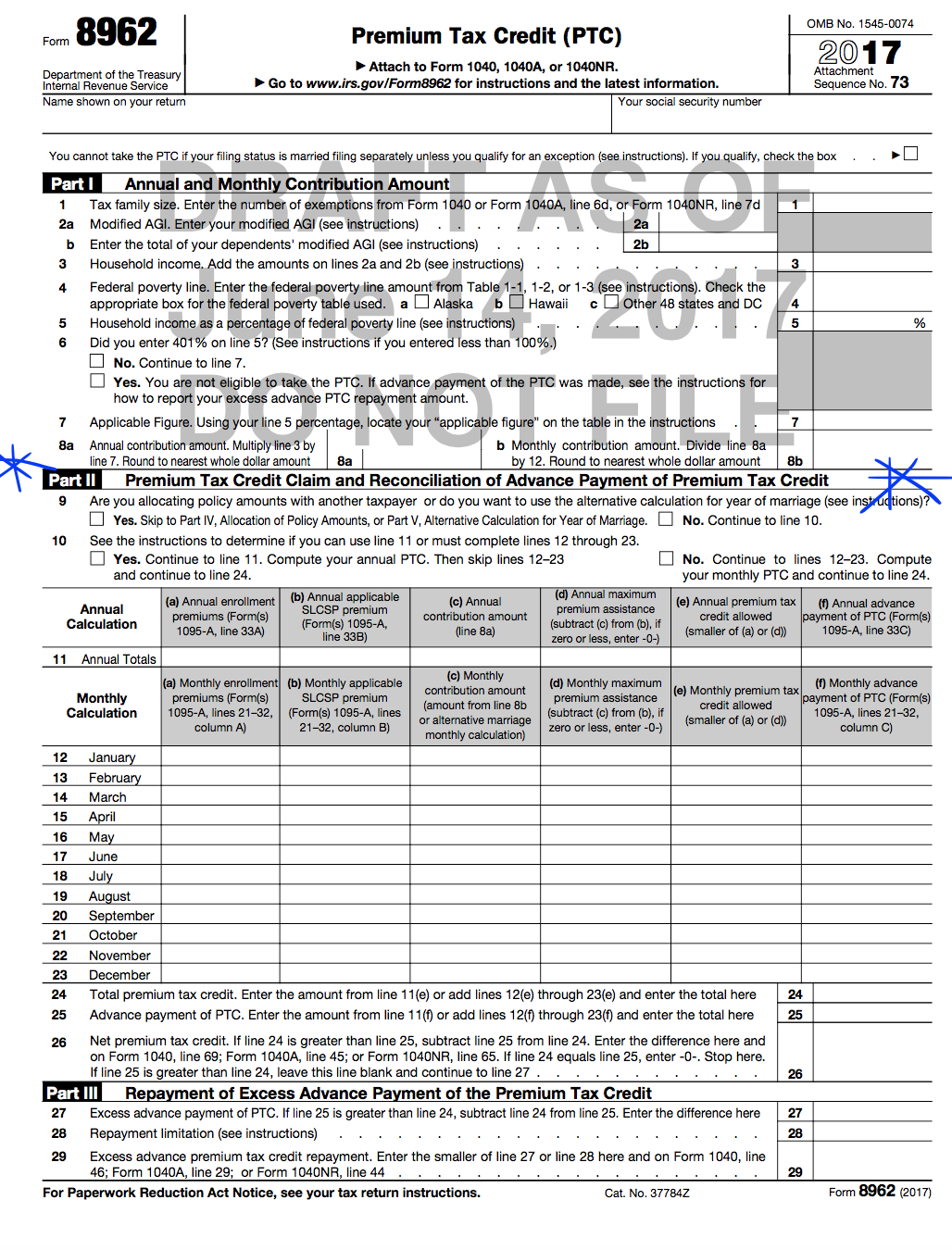 what is a form 8962 take command health help center 8962 form