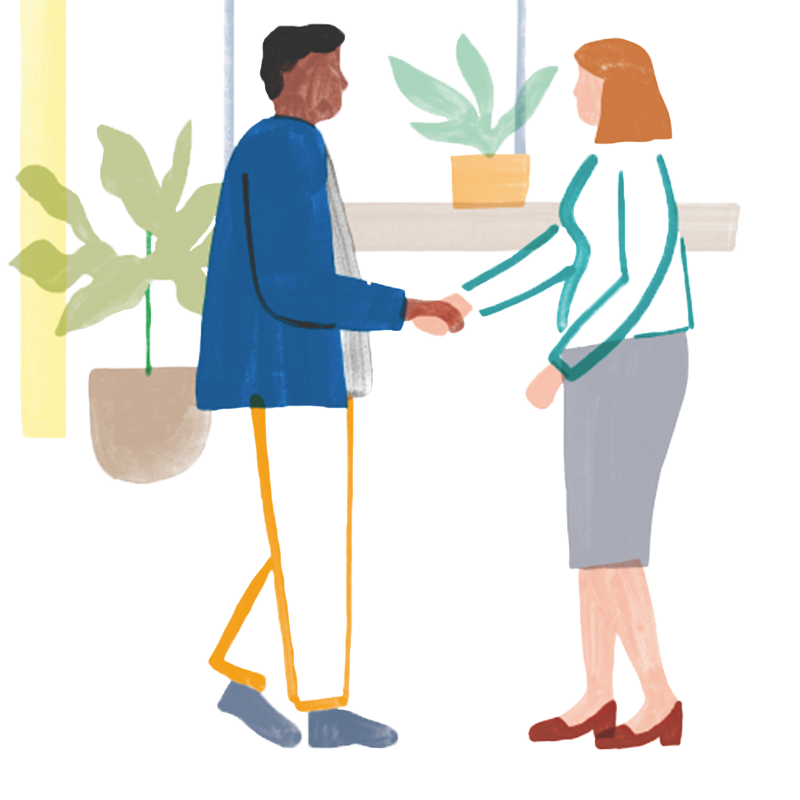 shaking hands - two people